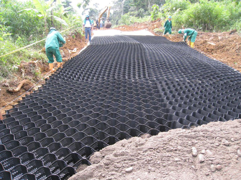 Geocelda de entrada flexible de polipropileno