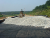 Estabilización de suelo Refuerzo de pavimento de carretera Protección de taludes Poliéster Geocinta